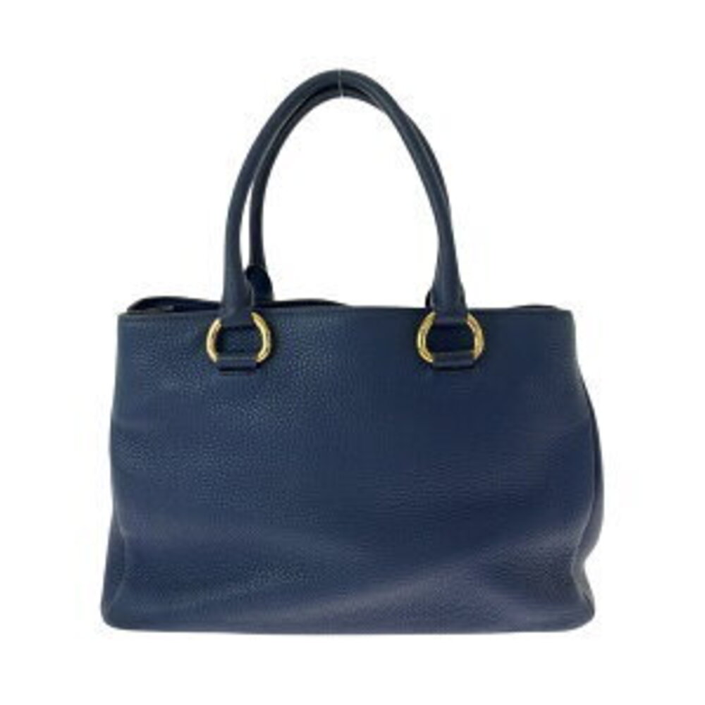 Prada handbag Vitello bag Dino Blue Navy leather tote shoulder